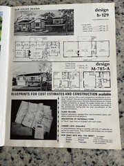 Vintage 1972 MCM Multi-Level Hillside Home Plans Design Catalog Blueprints