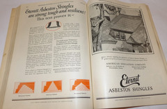 VTG 1926 BUILDER MAGAZINE! 16 HOME DESIGNS IN COLORS & LAYOUTS! ASBESTOS SHINGLE