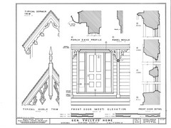 Historic Victorian style country home, farmhouse, porches, gables, PRINTED PLANS