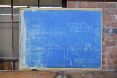 MCCOOK METHODIST CHURCH STEEL BEAM BLUE PRINTS. CIRCA 1927!!