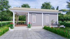 30×20 Feet Small House Designs 9×6 Meter 2 Beds 1 Bath Terrace (A4 Hard Copy)