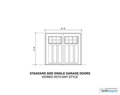 22′ X 22′ ADU 2 Car Garage with Loft Architectural Plans – PDF Download