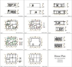 House Design Plan 8×11 Meter 26×36 Feet 3 Bedrooms Terrace Roof (A4 Hard Copy)