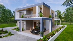 30×49 Feet House Plans 9×15 Meter 5 Beds 7 Baths Terrace Roof PDF (A4 Hard Copy)