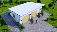 30×20 Garage Shed Plan 9×6 Meter 2 Car Shed Roof PDF Plans (A4 Hard Copy)