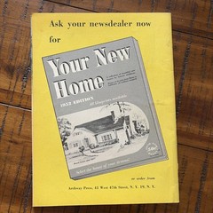 Vintage MCM Mid Century Home House Plans Book Catalog 52 Plans For 1952