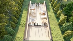 26X47 Modern DIY A-Frame Cabin Architectural Build Plans, 38 detailed pages PDF