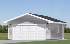 20×24 2-Car Garage — 480 sq ft — PDF Floor Plan — Model 6A