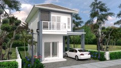 Custom Small House 6.7×10 Meter 22×33 Feet 2 Beds 3 Baths Hip Roof (A4 Hard Copy