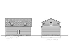 22’X30′- 30’X22′ GARAGE PLANS GAMBREL ROOF END GARAGE PLANS 22-2230-GMB-2Z
