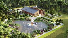 Long House 4 Bed, 3 Bathroom, CAD Blueprints Metric