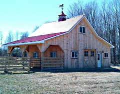 17 Small Horse Barn Designs – Complete Pole-Barn Construction Blueprints (B8)