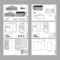 60×50 Apartment with 2-Car 2-RV Garage – PDF FloorPlan – 1,648 sqft – Model 2E