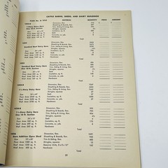 1958 Weyerhaeuser 4 Square Material List For Estimating Farm Building Designs