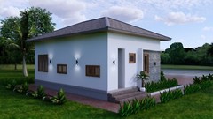 30×30 Custom House Plan 9×9 Meter 3 Beds 2 Baths Hip Roof PDF (A4 Hard Copy)