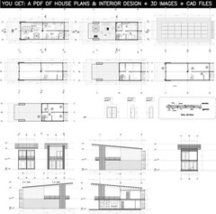 Container house plans – 3 bedrooms – 2 bathrooms – Digital PDF File