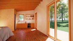 Modern In-Law Suite Plans 19×28 – ADU Cabin – Guest House Blueprints