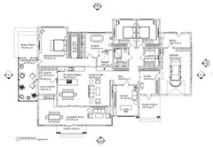 90’x55’ 3 Bed, 2 Bath, Garage, Porch, Architectural House Plans PDF Download.
