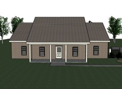 Abbigale 2161G 5 ALL BRICK home, house plan 4 beds, 2.5 baths PDF