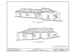Southwestern Style Adobe Courtyard Home, architectural drawings, 4 bedrooms