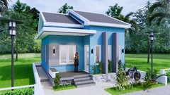 Custom Small House Plan 20×27 Feet 6×8 Meter 2 Beds 1 Bath PDF (A4 Hard Copy)
