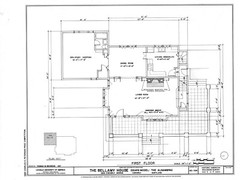 1925 Sears House Mission Style home plan, 4 bedrooms printed architectural plans