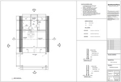 22’x38’ 2 Beds, 1 Bath Small A-Frame Cabin Architectural Build Plans PDF.