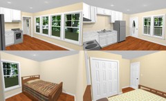24×30 Duplex — PDF Floor Plan — 720 sq ft — Model 3A