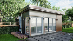 Custom Cabin House Plan 23’11”x12’11” CAD File,PDF (Office or House can use)
