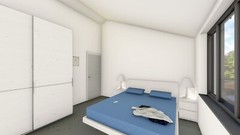 Barn House 2 Bed, Bathroom, Living Room, Terrace CAD Blueprints Metric/Imperial