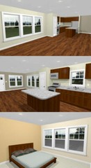 46×48 House – 1 Bedroom 1 Bath 1 RV – 1,157 sqft – PDF Floor Plan – Model 1
