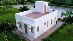 Custom Small House Plan 6×9 Meter 2 Bed 1 Bath 20×30 Feet Terrace (A4 Hard Copy)