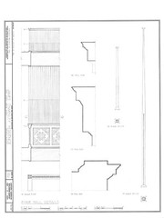 Frank Lloyd Wright Prairie Style home, architectural drawings, Charnley House