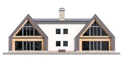 86’x29’ 6 Beds, 8 Baths Double A-Frame House Architecture Plans PDF Download.