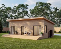 Modern Cabin House, 16′ x 32′, 512 Sq Ft, Tiny House, Architectural Plans