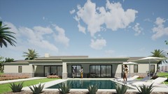 Southwest House Plans with In-Law Suite – 5 Bedroom, 3 bath, PDF Blue Prints  