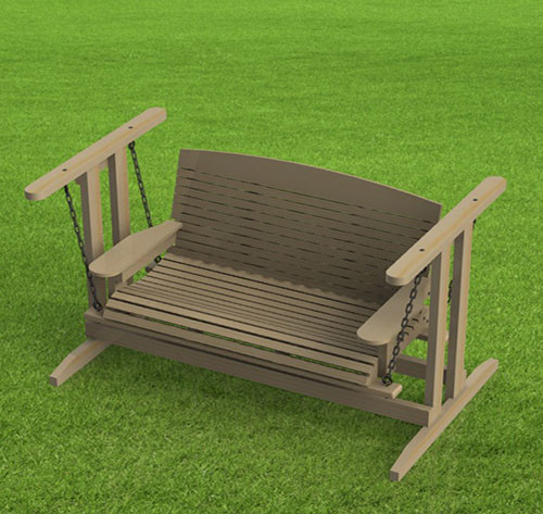 Free Standing Porch Swing Woodworking Plans – Easy to Build – Paper Plans Only