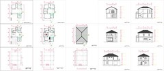 Small House Plan 7.5×11.7 Meter 25×40 Feet 4 Beds Full PDF Plans (A4 Hard Copy)