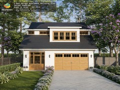 1-Bed Garage Apartment Building Plan 8,5 x 10 Meters