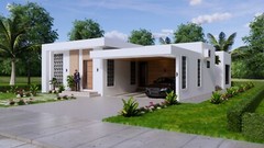 40×59 Feet House Plans 12×8 Meter 3 Beds 3 Baths Terrace Roof PDF (A4 Hard Copy)