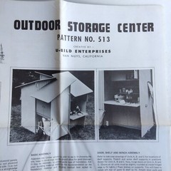 Outdoor Storage Center Pattern Number 513 Created 1977 Full Size