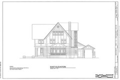 HOUSE PLANS – 2 story Prairie style home, Old English details, printed plans