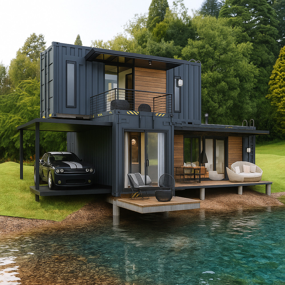 Container house plans – 2 bedrooms – 2 bathrooms – Digital PDF File