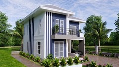 Custom House Plan 9×10 Meter 30×33 Feet 5 Beds 3 Baths Hip Roof (A4 Hard Copy)