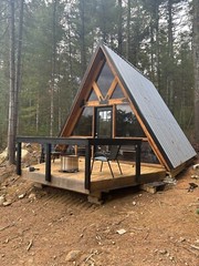 A Frame Plans for a Cabin, Tiny Home, Airbnb, Guest House, He Shed, She Shed