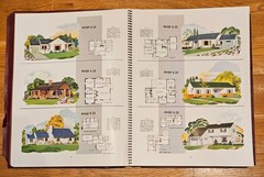 Amazing mid century modern 1950 house plans large folio book 96 pages MCM design