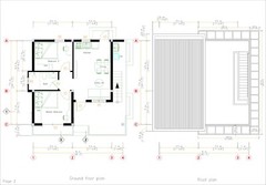 26×25 Feet Small House Design 8×7.5 Meter 2 Bed 1 Bath PDF & A4 Hard Copy