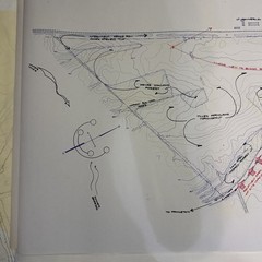 Vintage Architectural Site Plan Princeton NJ Landscape Drawings Blueprint Lot