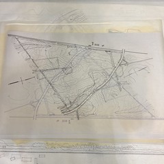 Vintage Architectural Site Plan Princeton NJ Landscape Drawings Blueprint Lot
