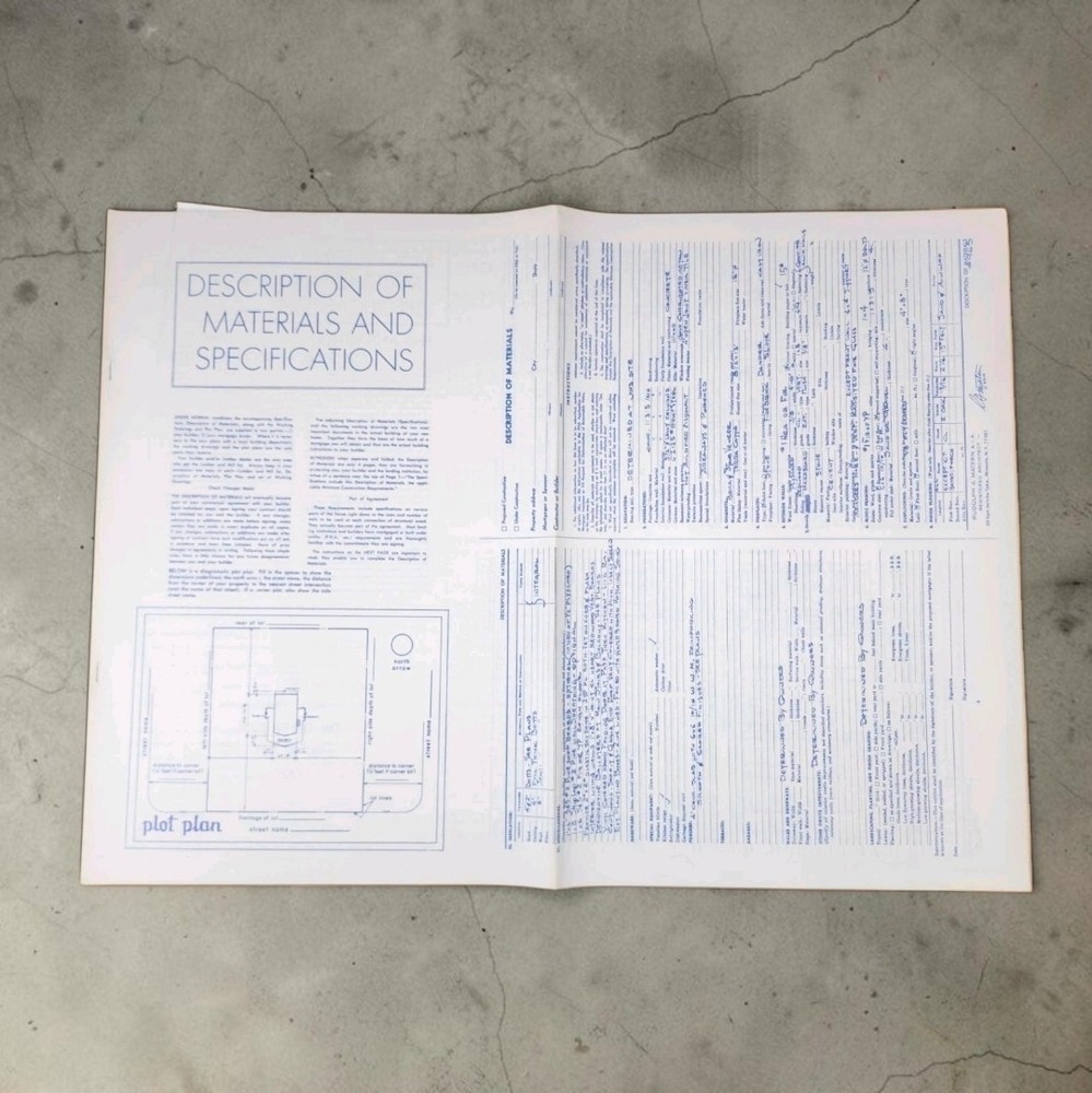 Vintage 1979 Matern Design 965 Blueprints 11-Page Solar Energy Edition Rare